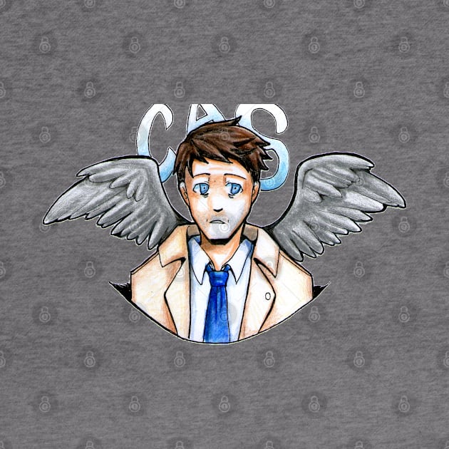 Cas, fallen angel by shikicraig